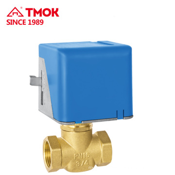 Forged brass Electric dynamic balance two way valve